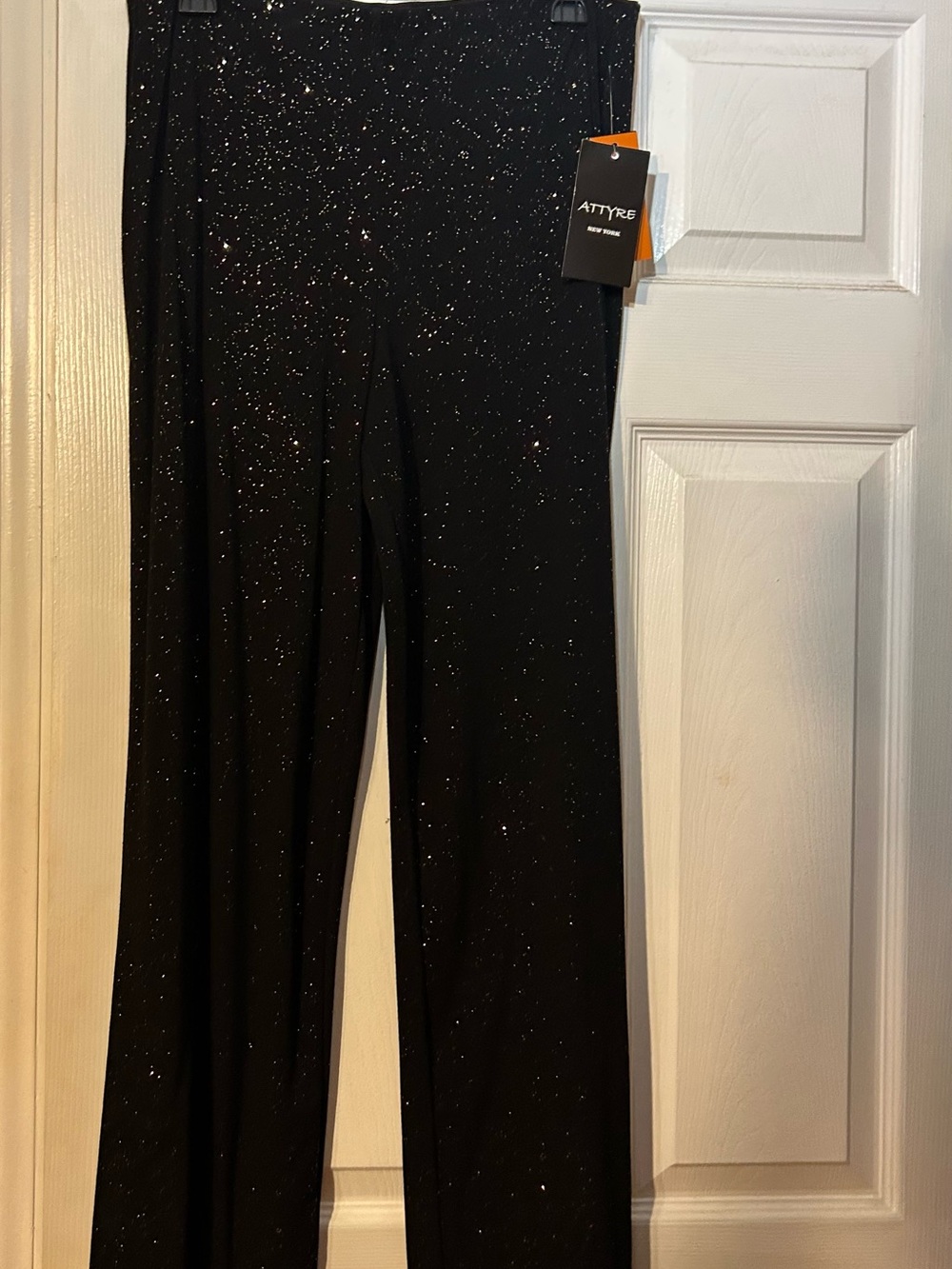 Black Sparkle pants with Glitter Accents